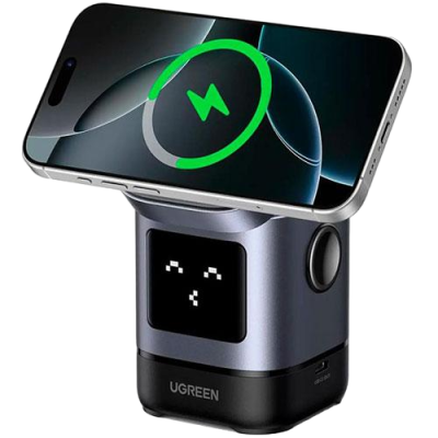 Ugreen Wireless Charger Magnetic Uno 2-in-1 15W 45775