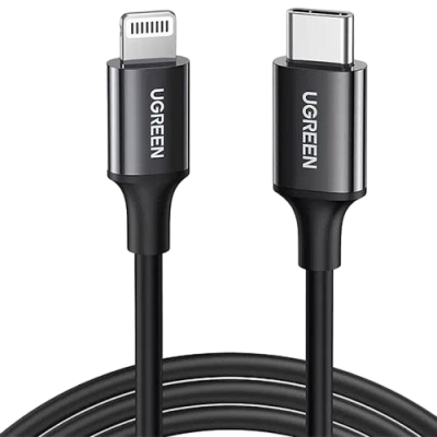 Ugreen Cable L-C Male 1m Black 60751