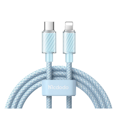 McDododo C-L Transparent Cable  36W 1.2m blue CA-3661