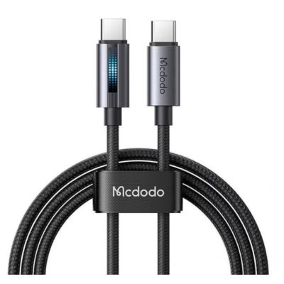 McDododo C-C Cable with Light 100W Cable 1.2m black CA-5740
