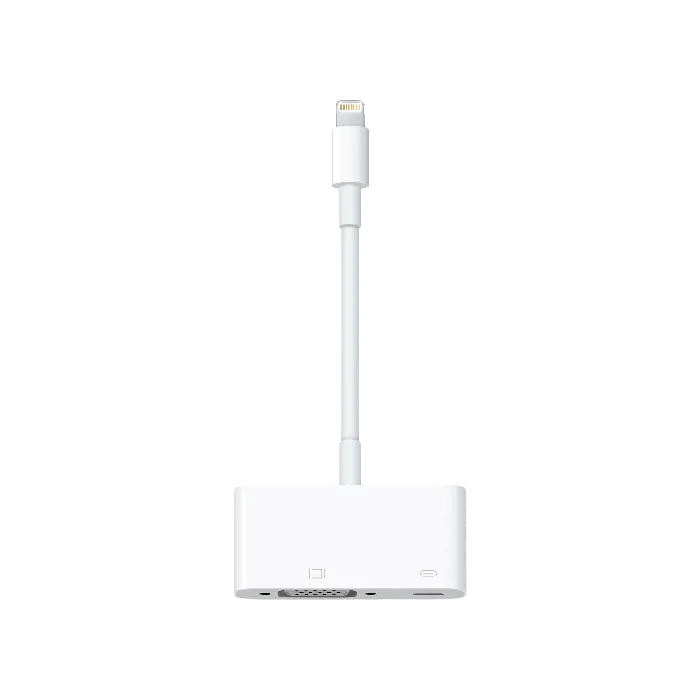 Apple Lightning to VGA アダプタ MD825ZM/A Apple Lightning to VGA Adapter White MD825ZM/A - Best Buy